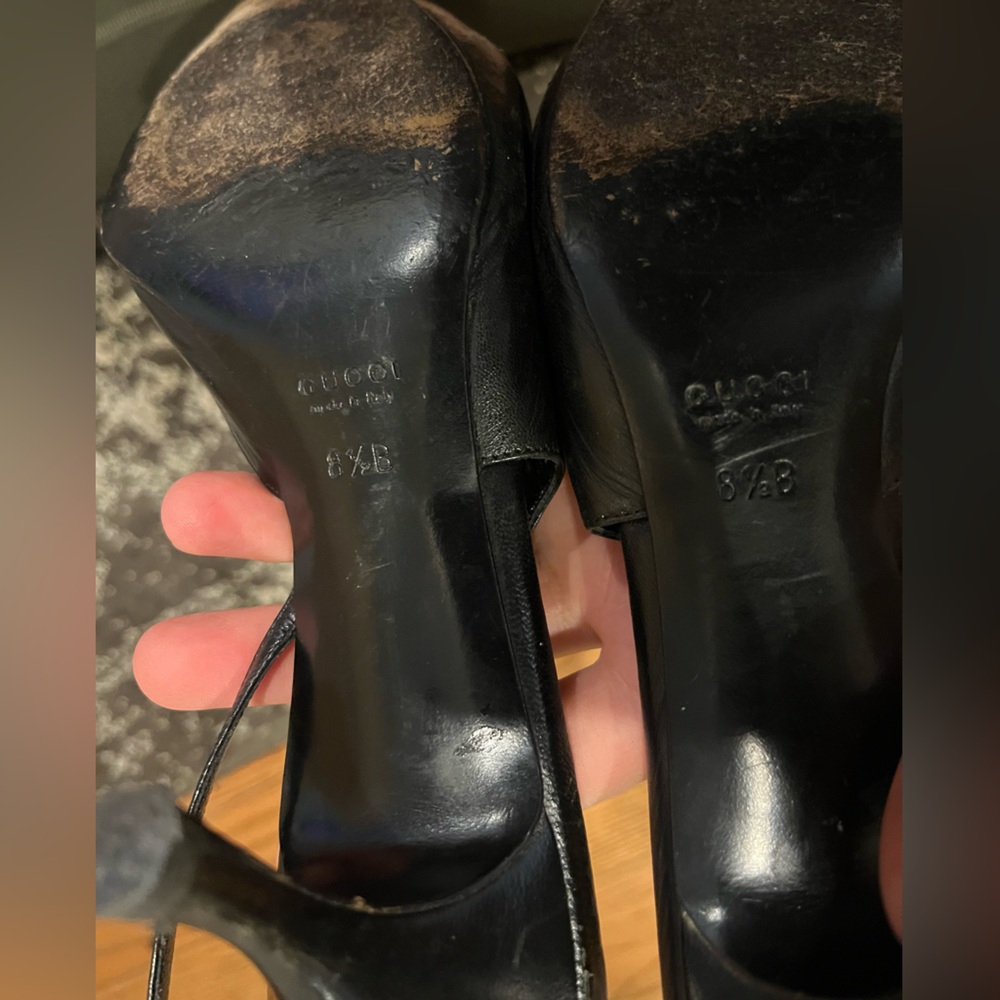 Gucci patent leather slingback heels - Picture 3 of 9